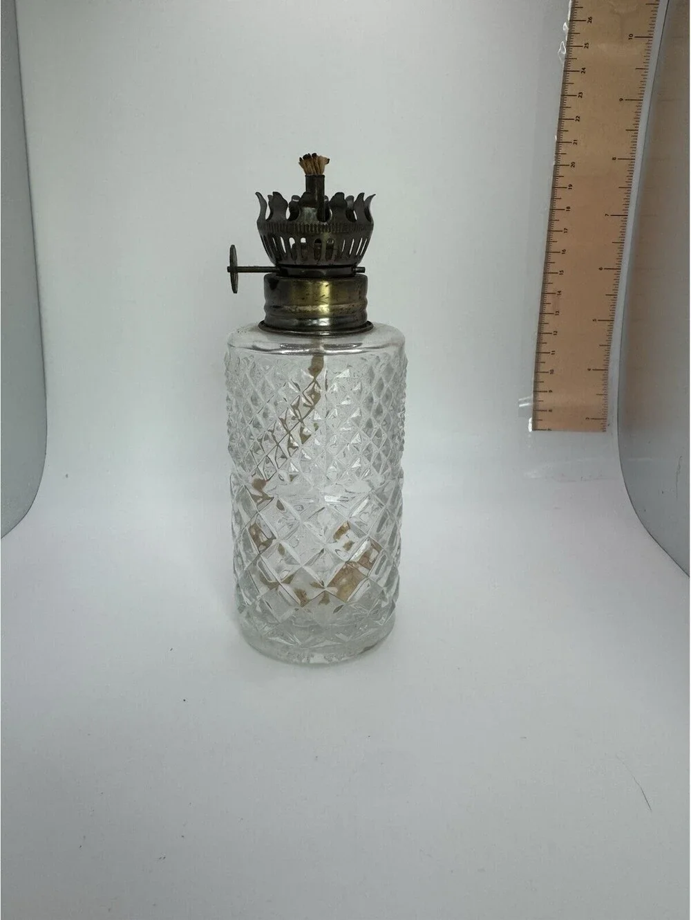 Vtg 1985 Austrian Lamplight Farms Crystal Glass Oil Lamps 6